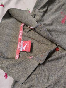 Stylish Grey Polo T-Shirt