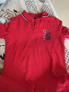 Boys Red Polo T-Shirt