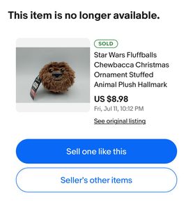 Star Wars Fluffballs Chewbacca Christmas Ornament
