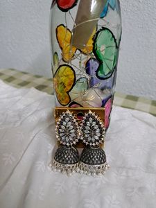 Oxidized Jhumka Combo