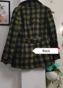 Chic Plaid Wool Blend Coat🐛