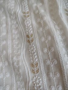 White Embroidered Kurti dupatta