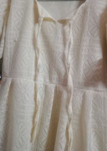 Cream Lace Top