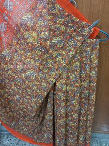 Orange Colour Georgette Saree