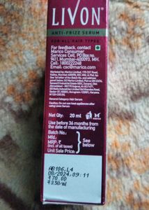 LIVON Go Frizz Free 20ml Bottle