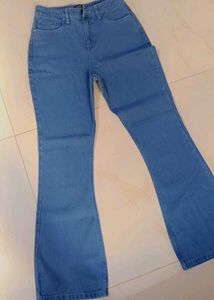 Light Wash Flare Leg Jeans