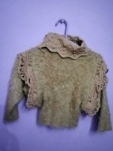 Unique Crochet Embellished Jacket