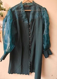 Green  Coord Set . Bust 40. Banana Crepe