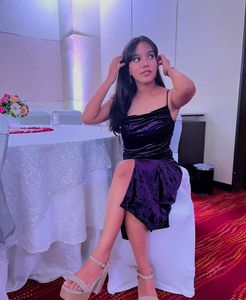 Purple Bodycon Velvet Dress
