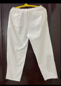 White Cotton Pants