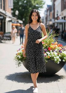 Floral Print Midi Dress