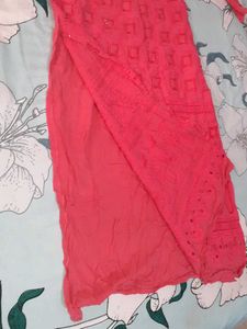 Coral Sequin Kurta