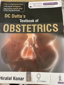 DC Dutta, Textbook of Obstetrics 9th Edition