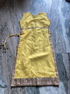 Yellow Kids Kurti