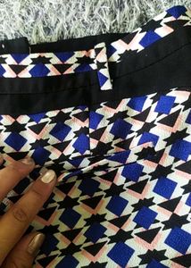 Patterned Mini Skirt