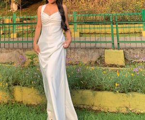 White Long Maxi Dress/ Calvin Klein