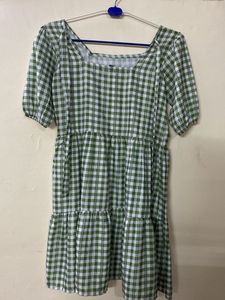 Green Gingham Dress