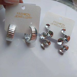 Silver Statement Earrings