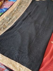 BLACK SAREE With Blouse
