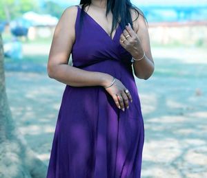 Elegant Purple Maxi Dress