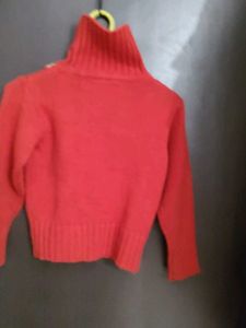Red Turtleneck Sweater