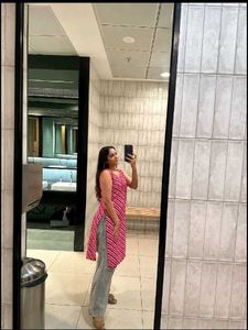 half sleeve trendy kurti