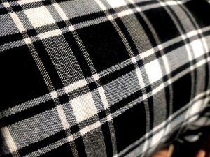 Black Checked Trousers