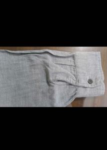 M&amp;S Collection Gray Button Down Top