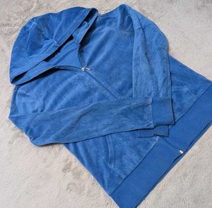 🔥🫦Y2K Juicy couture  Velour Zip-Up Hood💅
