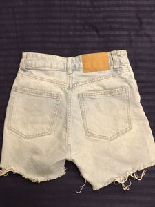 Distressed Denim Shorts