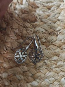 92.5 | Italian Silver Flower Earrings