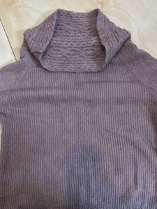 Lavender Cowl Neck Sweater