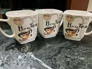 3 Hot Tea Mugs