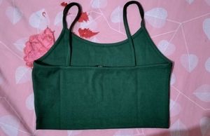 Summer Spaghetti sleeve Crop Top