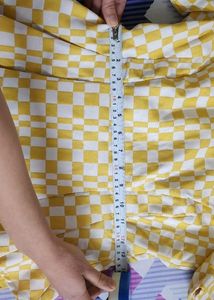 Never used white and yellow dress