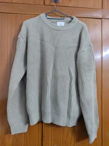 imported Beige Knit Sweater