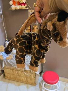 Giraffe Plush Novelty Bag