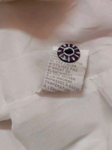 Blue Leaf Embroidered Shirt