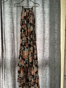 Floral Maxi Up Down  Dress