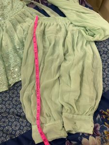 Girls Ethnic Dress - Mint Green