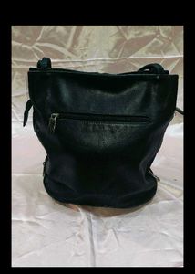 Combo Of Two Luxury Black Leather Handbags