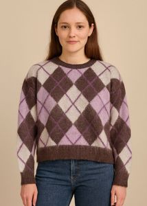 Argyle Patterned Sweater