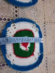 Handmade Crochet Candle Coasters (Set of 4)