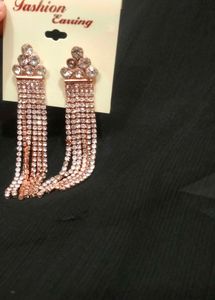 Perfect Rose Gold earrings for cocktail party.