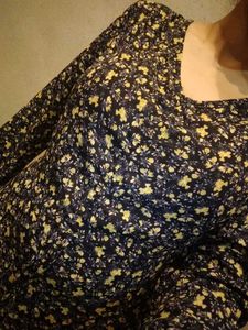 Floral Print Long Sleeve Dress