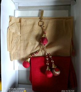 Lehanga chunni, sleeves, and long tassels