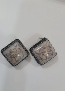 Oxidized Ear Studs