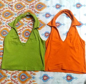 2 Cute Halter Crop Tops