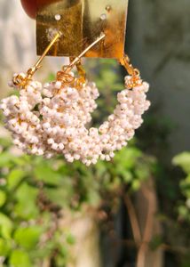 Beaded Hoop Earrings