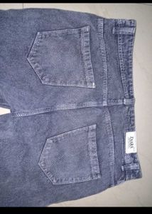 Zara Gray Wash Cargo Jeans